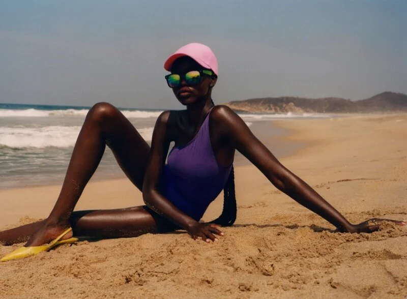 Adut Akech's In Zara's Neon Swimwear Summer 2021 Collection — Anne